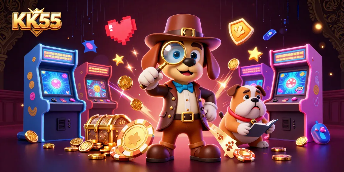 Play exciting casino games with KK55's vibrant characters and gold poker themes.
