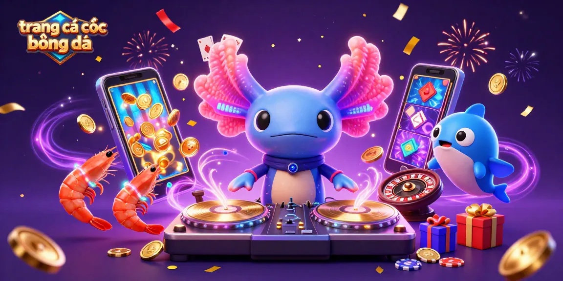 Engage in exciting trang cá cược bóng đá with vibrant visuals of an energetic underwater DJ party