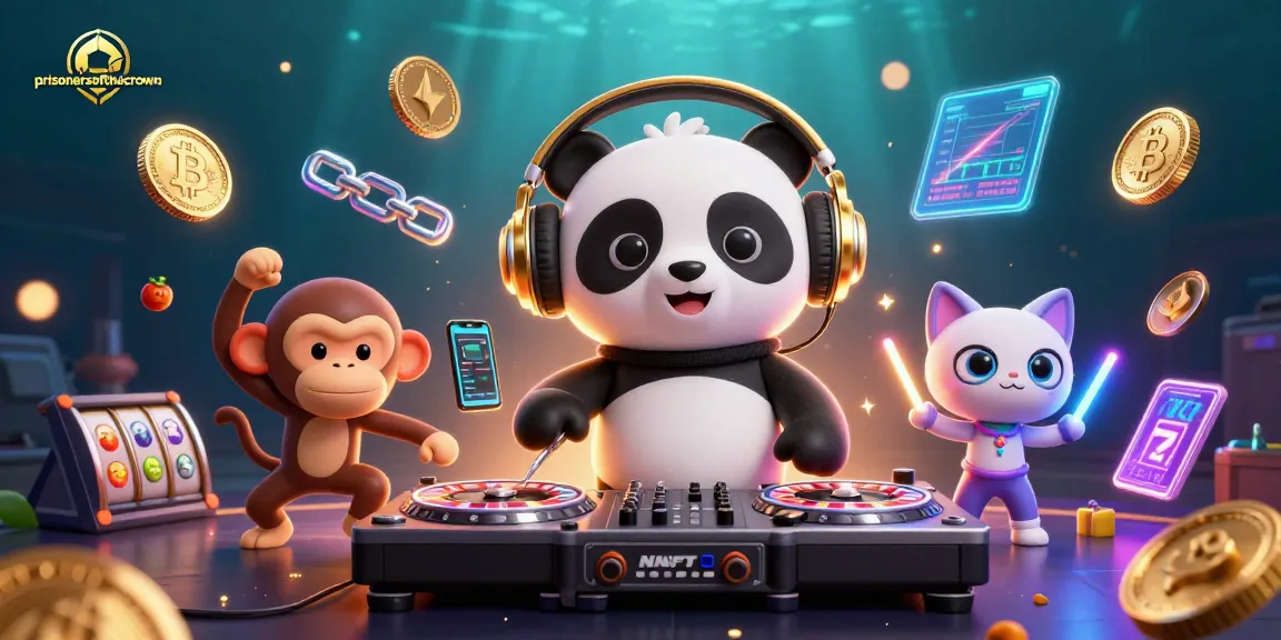 Experience thrilling gaming at prisonersofthecrown with DJ panda, dancing monkey, and rave kitten.