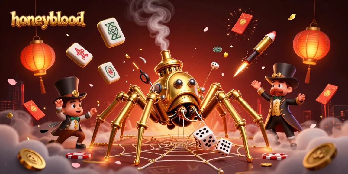 Catch exciting gameplay at honeyblood's 3D illustrated casino scene featuring unique characters and game elements.