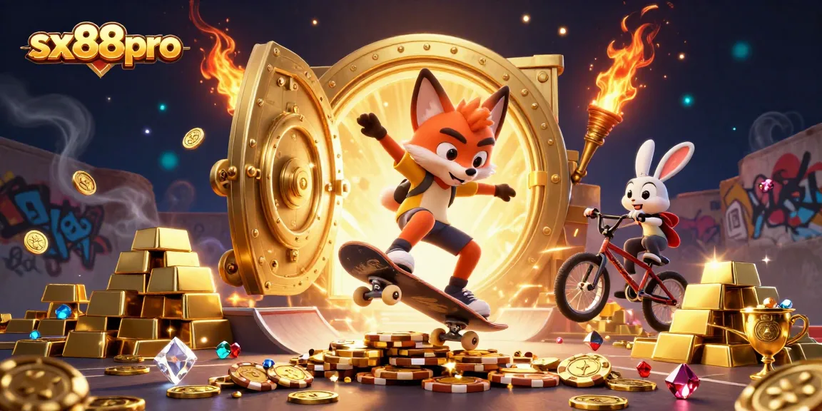 Experience thrilling gameplay at sx88pro with dynamic casino adventures featuring vibrant characters and action.