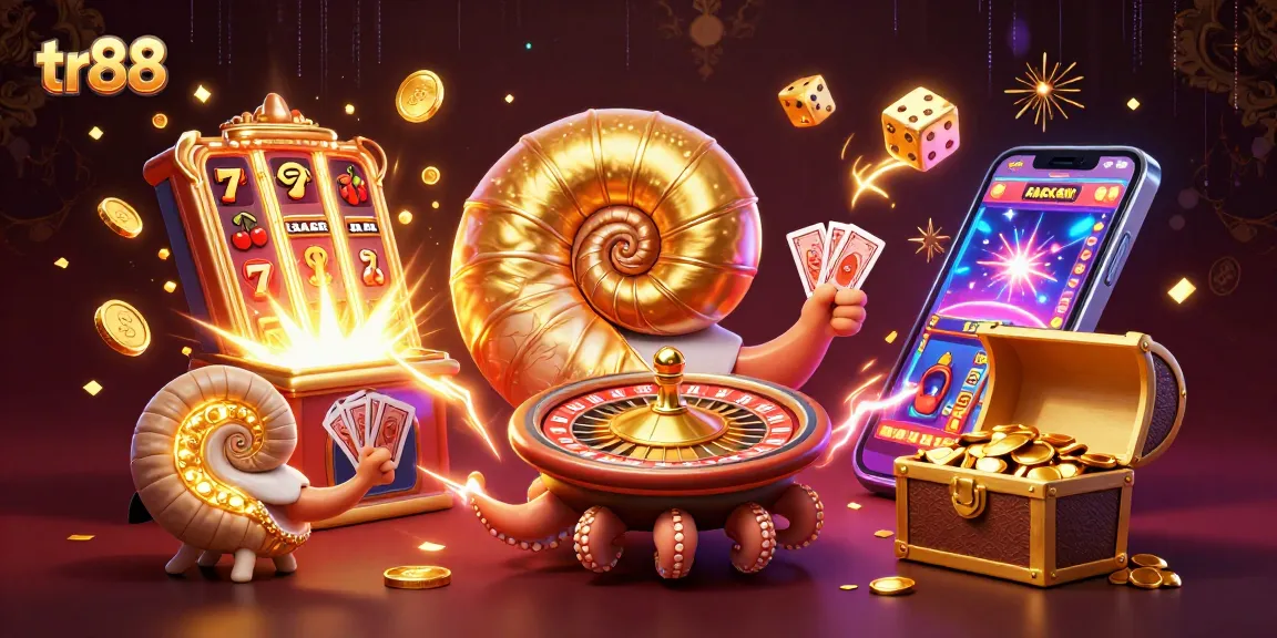 Play exciting casino games with tr88 featuring vibrant ancient nautilus and jackpot elements