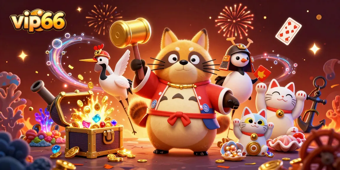 Engage in exciting gameplay at vip66, featuring a vibrant casino scene with captivating characters and festive atmosphere.