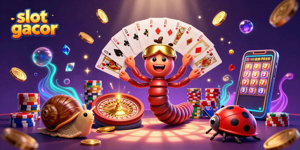 Menangkan slot gacor di kasino dengan dealer kartun dan chip mempesona.