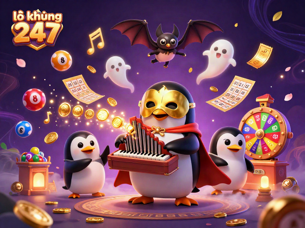 Experience the excitement of lô khung 247 with colorful lottery balls and dynamic casino elements.