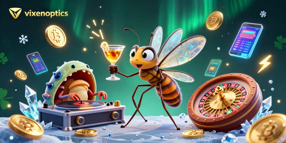 Play thrilling games at vixenoptics' vibrant casino, featuring unique characters and crypto elements.
