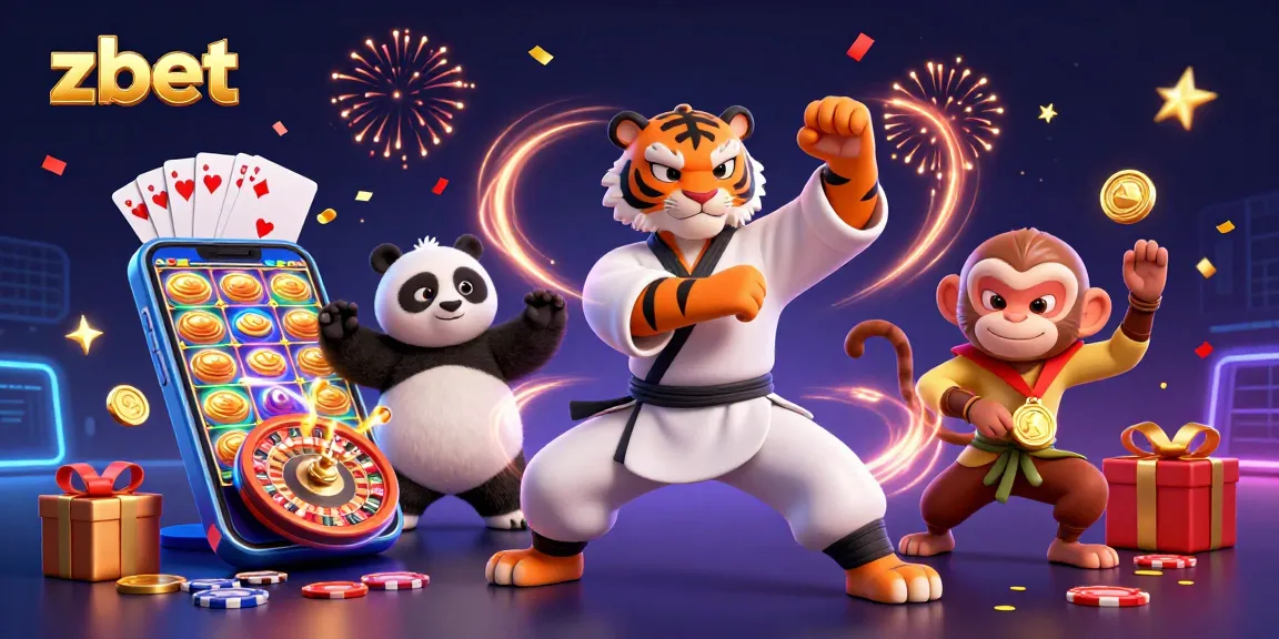 Engage with zbet's thrilling 3D slot gaming experience featuring masterful characters and vibrant casino elements.
