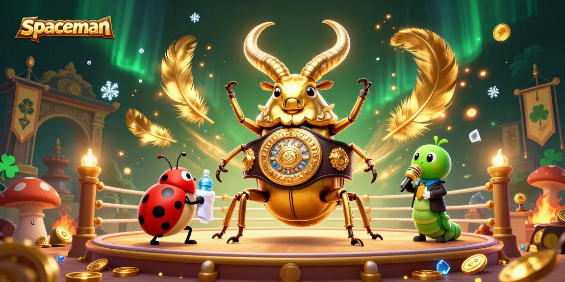 Engage in Spaceman slot adventures with a vibrant illustration of casino action.