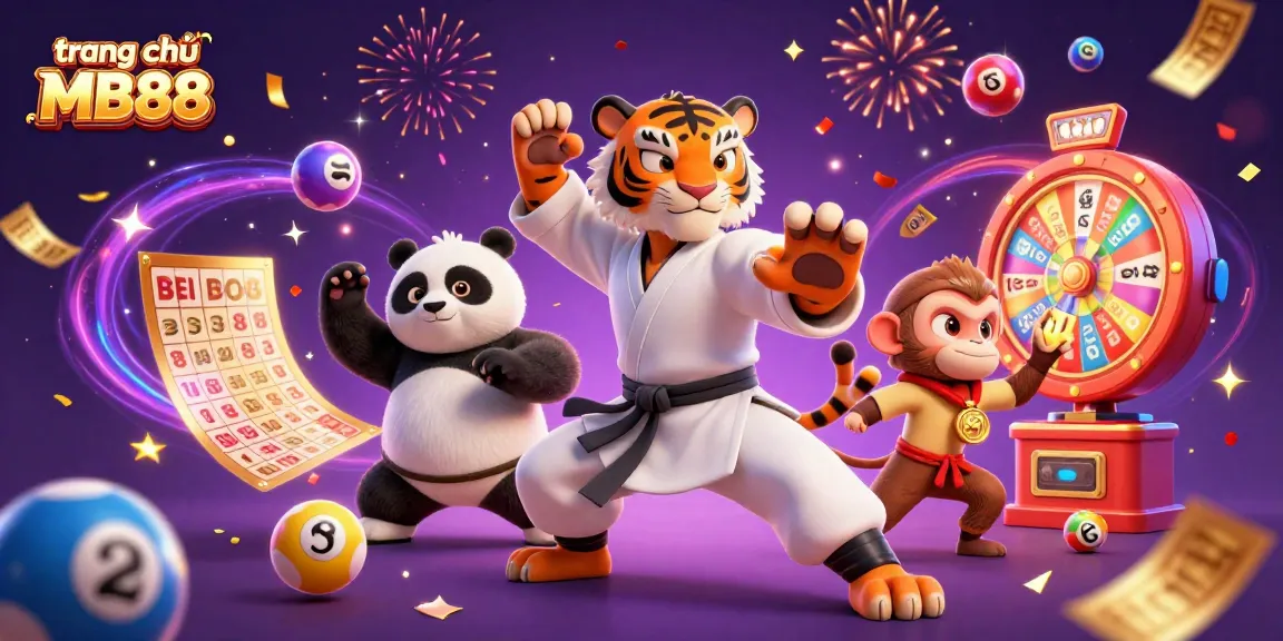Experience the excitement of trang chủ MB88 with lively lottery balls and a dynamic gaming scene.