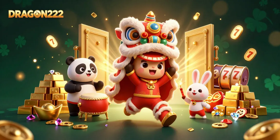 Engage with DRAGON222 to experience exciting slot action with vibrant characters and sparkling treasures.