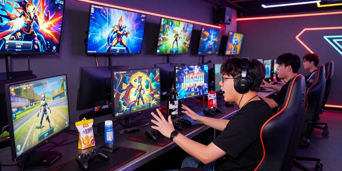 NAGA2000 gaming environment with players immersed in digital games, showcasing vibrant gameplay and advanced set up.